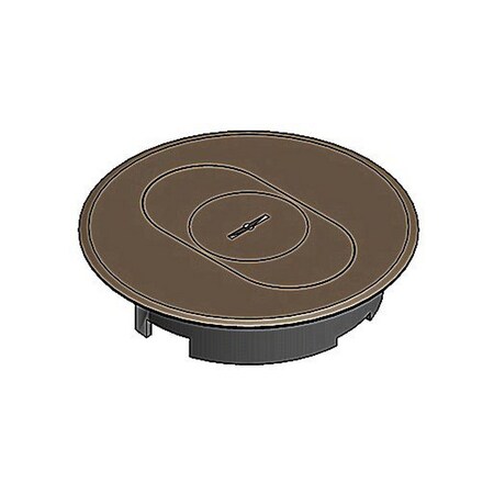 Abb FLR BOX CVR 1-1/4" & SGL, BROWN,  E97SSRB